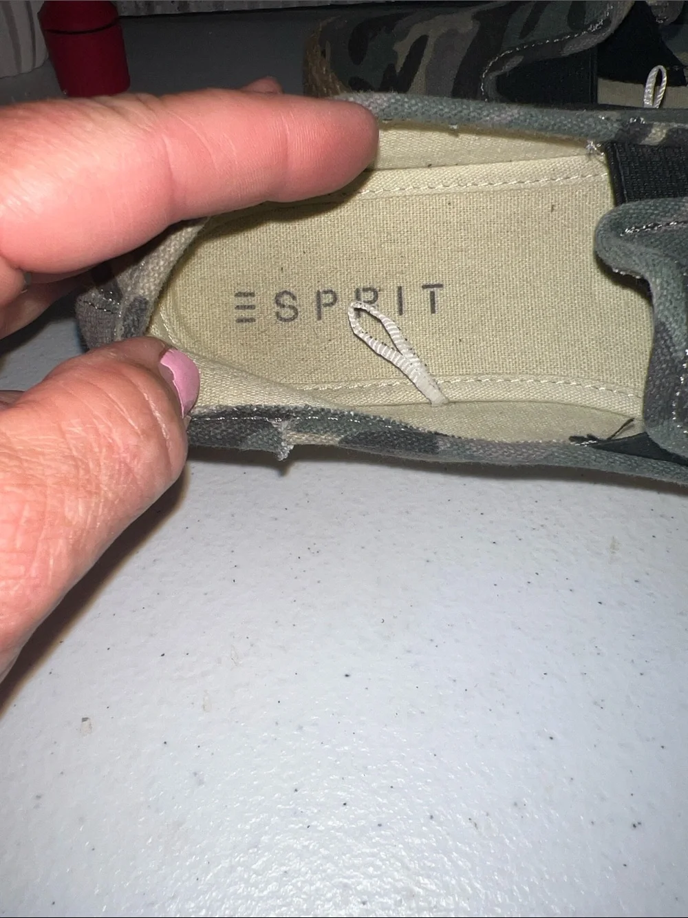 Esprit Erika Camouflage Slip-On Espadrilles,